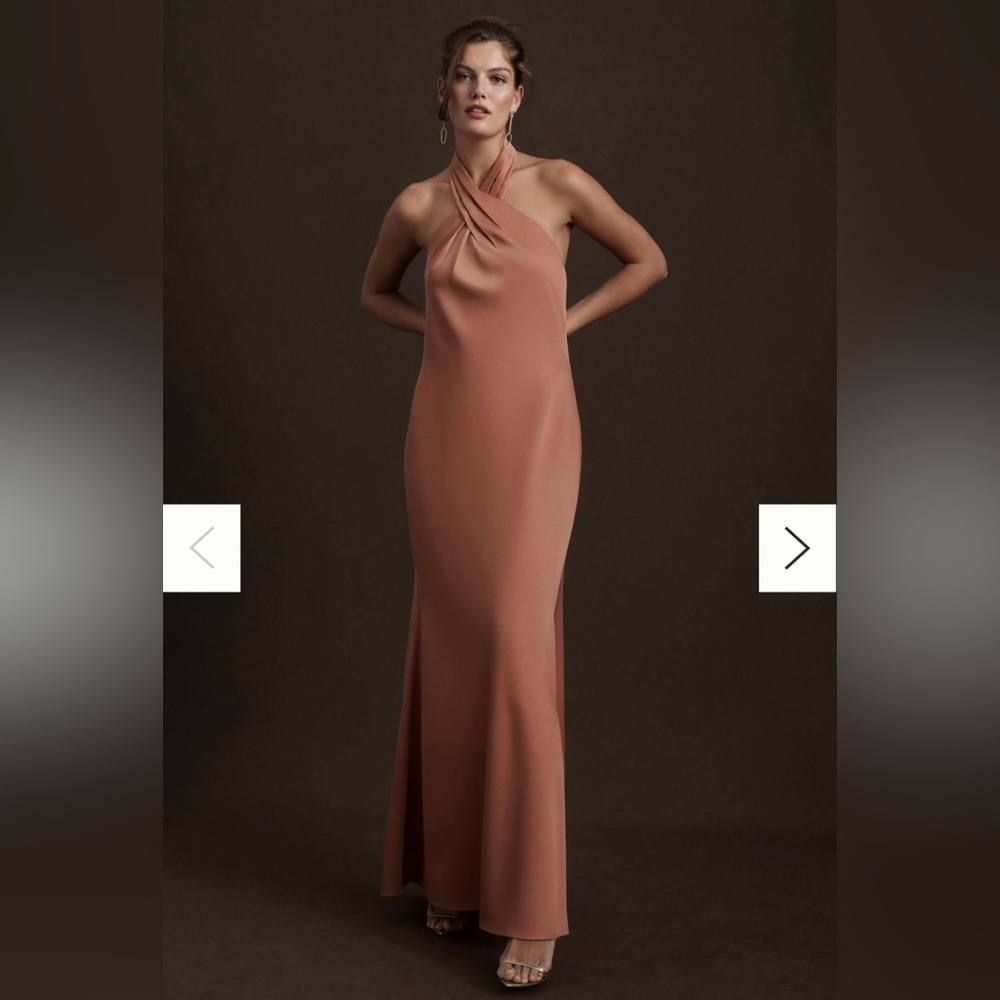 BHLDN Ruby Twist Halter Dress in Sedona